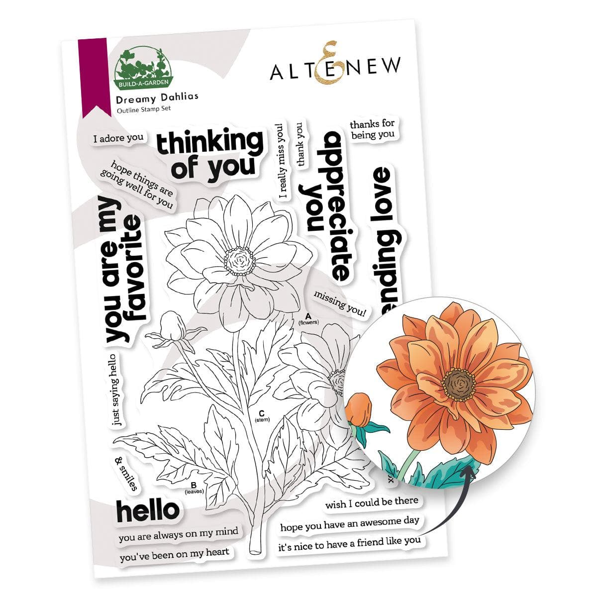 Build-A-Garden: Dreamy Dahlias and Add-on Die Bundle