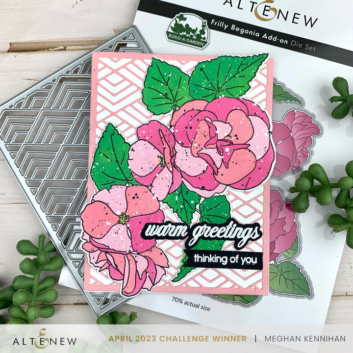 Altenew Build-A-Garden Bundle Build-A-Garden: Frilly Begonia & Add-on Die Bundle