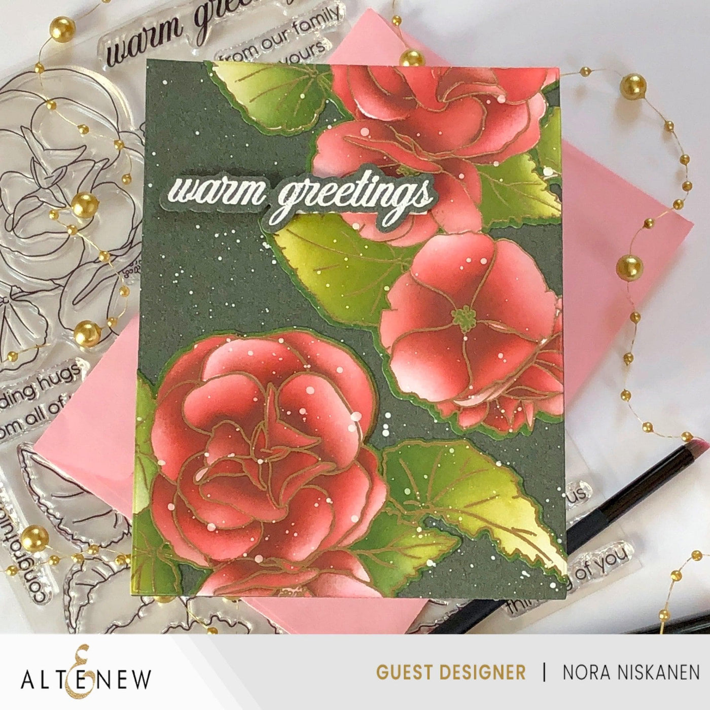 Altenew Build-A-Garden Bundle Build-A-Garden: Frilly Begonia & Add-on Die Bundle