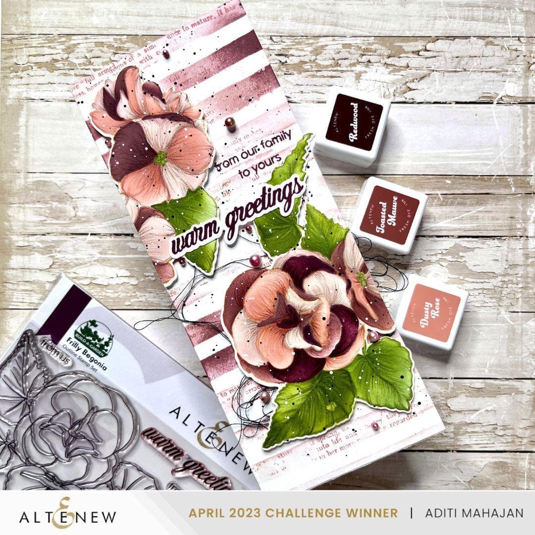 Altenew Build-A-Garden Bundle Build-A-Garden: Frilly Begonia & Add-on Die Bundle