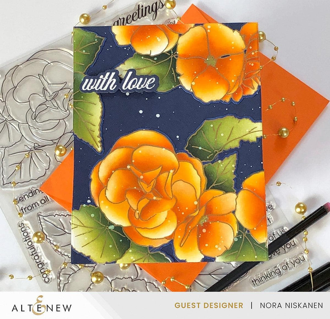 Altenew Build-A-Garden Bundle Build-A-Garden: Frilly Begonia & Add-on Die Bundle