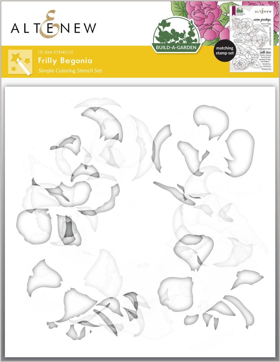 Altenew Build-A-Garden Bundle Build-A-Garden: Frilly Begonia & Add-on Die Bundle