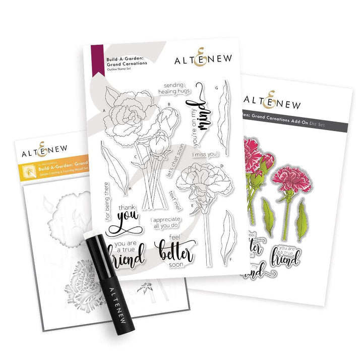 Altenew Build-A-Garden Bundle Build-A-Garden: Grand Carnations & Add-On Die Bundle