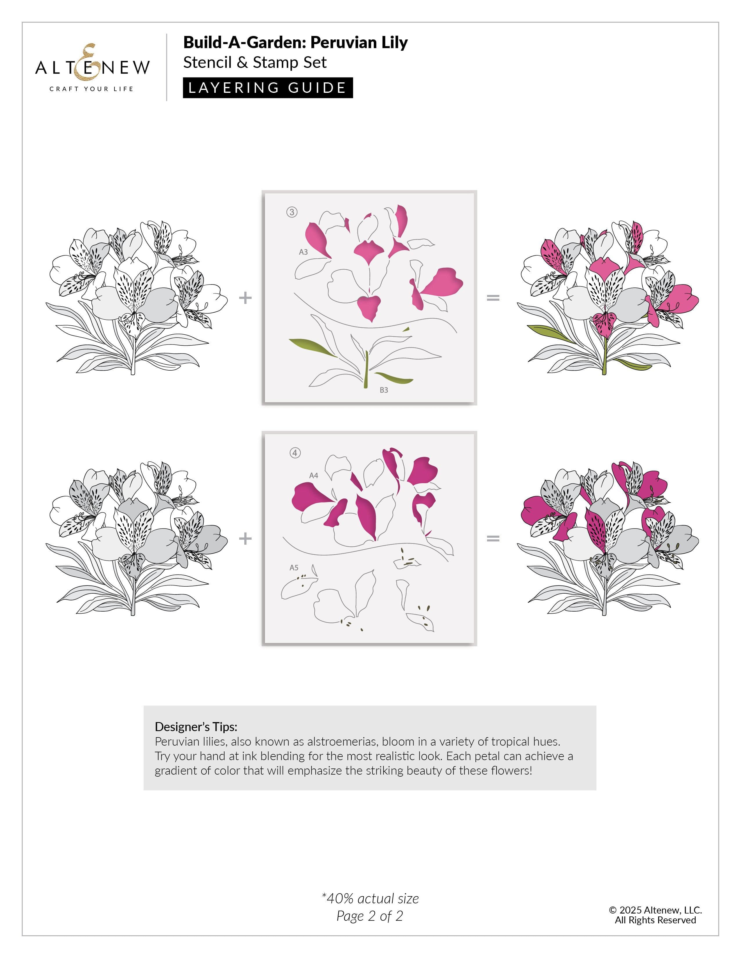 Build-A-Garden: Peruvian Lily & Add-On Die Bundle | Altenew