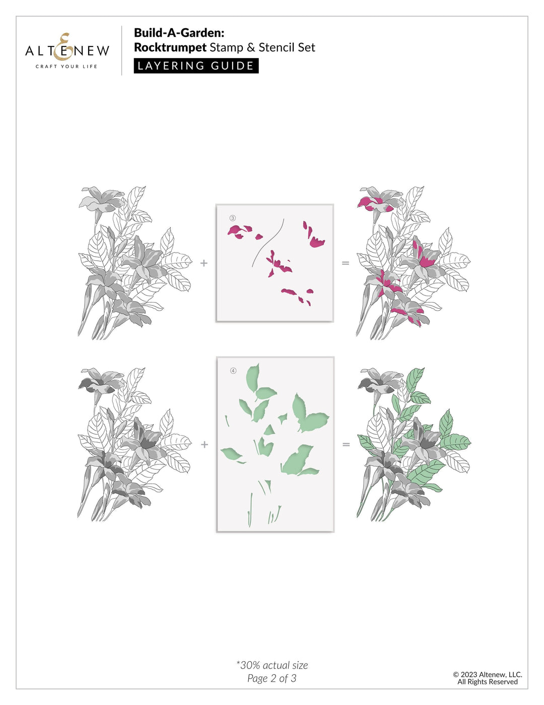 Altenew Build-A-Garden Bundle Build-A-Garden: Rocktrumpet & Add-on Die Bundle