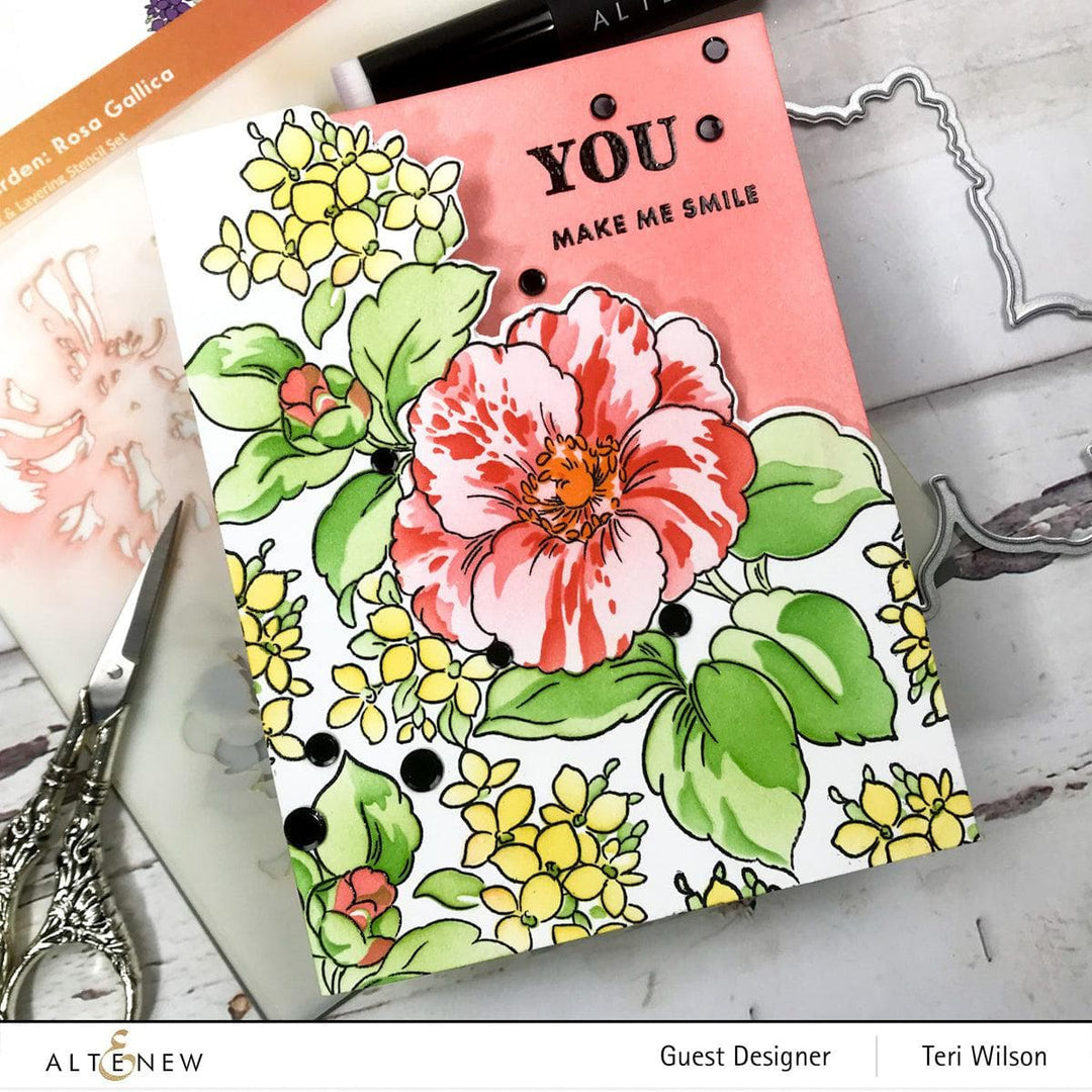 Altenew Build-A-Garden Bundle Build-A-Garden: Rosa Gallica & Add-On Die Bundle