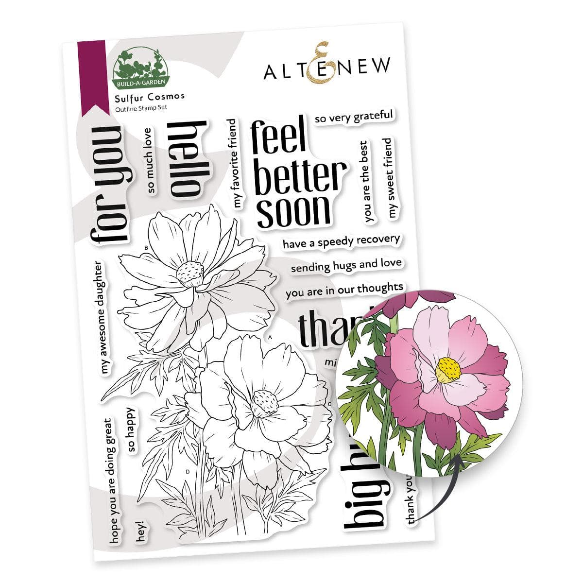 Build-A-Garden: Sulfur Cosmos & Add-on Die Bundle | Altenew