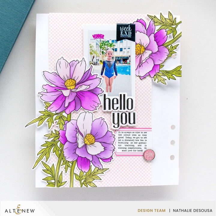 Altenew Build-A-Garden: Sulfur Cosmos Add-On Die Set