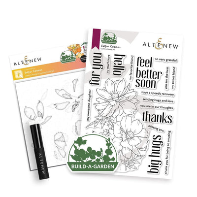 Build-A-Garden: Sulfur Cosmos & Artist Alcohol Markers Set Bundle