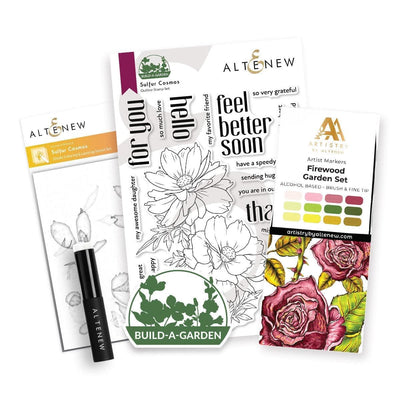 Build-A-Garden: Sulfur Cosmos & Artist Alcohol Markers Set Bundle