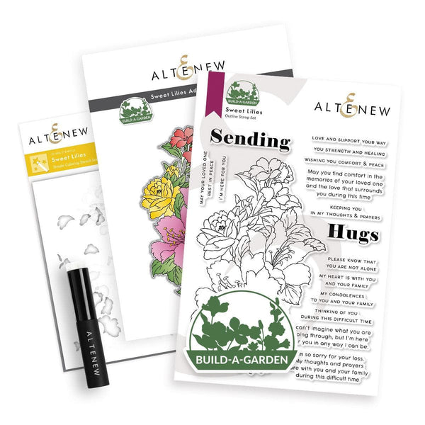 Altenew Build-A-Garden Bundle Build-A-Garden: Sweet Lilies & Add-on Die Bundle