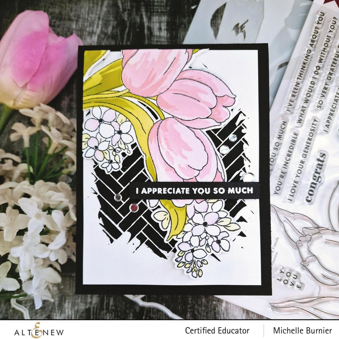 Altenew Build-A-Garden Bundle Build-A-Garden: Tulips & Friends & Add-on Die Bundle