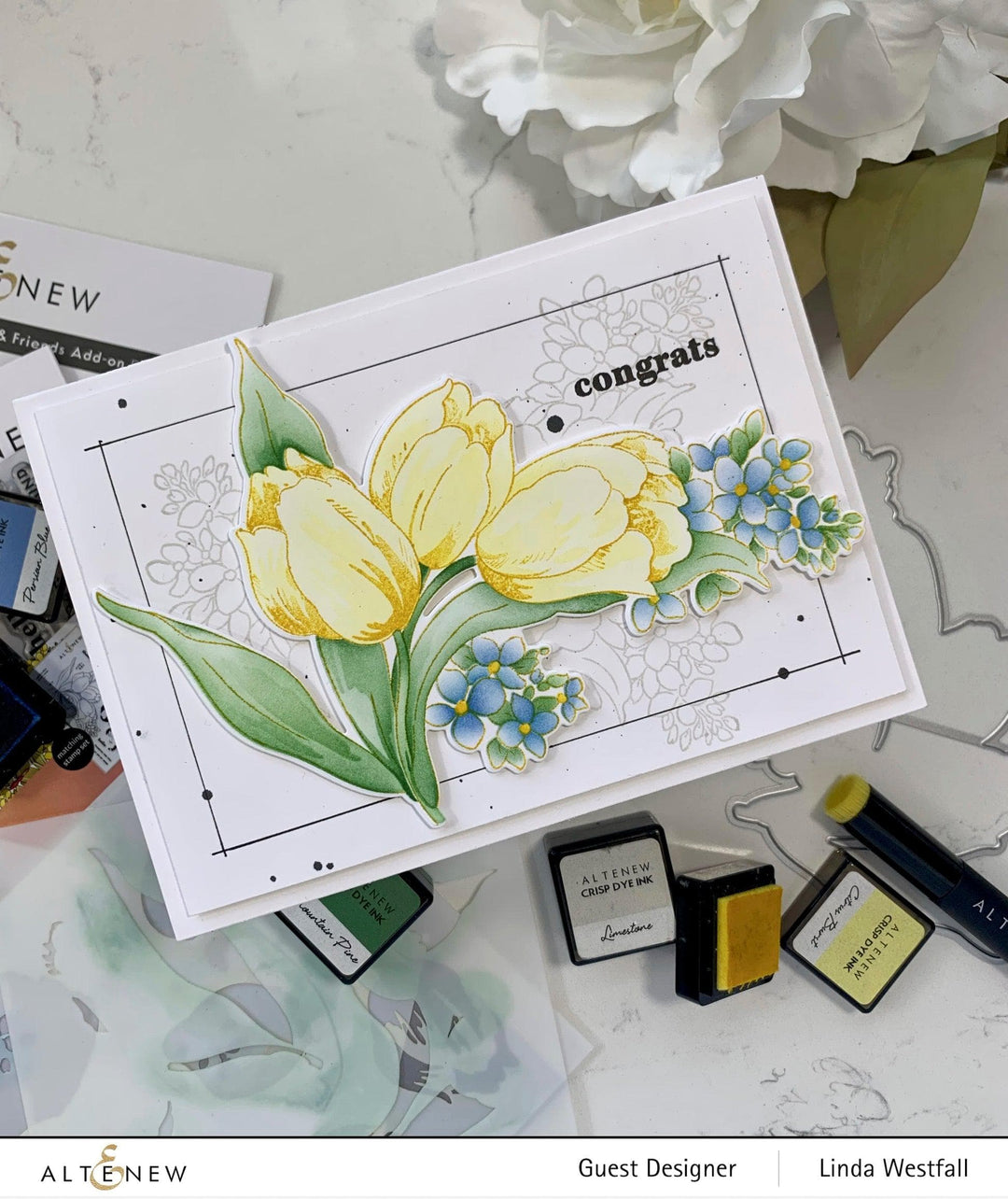 Altenew Build-A-Garden Bundle Build-A-Garden: Tulips & Friends & Add-on Die Bundle