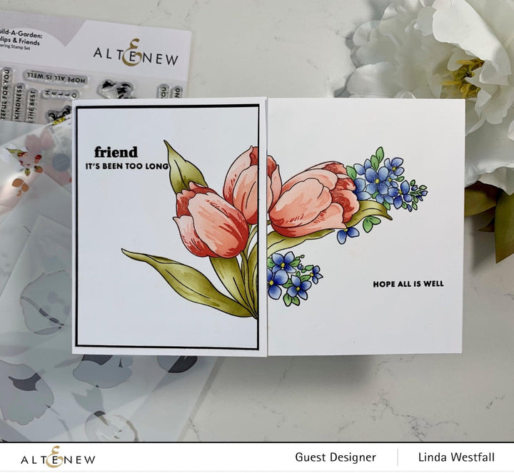 Altenew Build-A-Garden Bundle Build-A-Garden: Tulips & Friends & Add-on Die Bundle