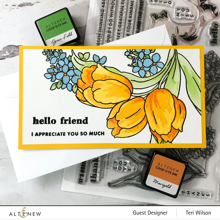 Altenew Build-A-Garden Bundle Build-A-Garden: Tulips & Friends & Add-on Die Bundle