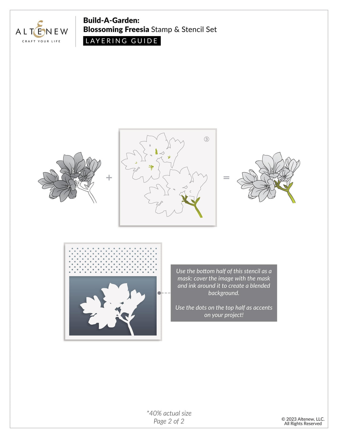 Altenew Build-A-Garden Set Build-A-Garden: Blossoming Freesia