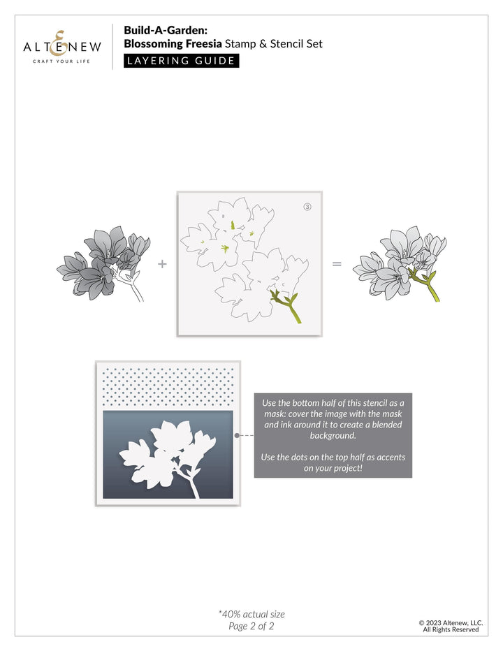 Altenew Build-A-Garden Set Build-A-Garden: Blossoming Freesia