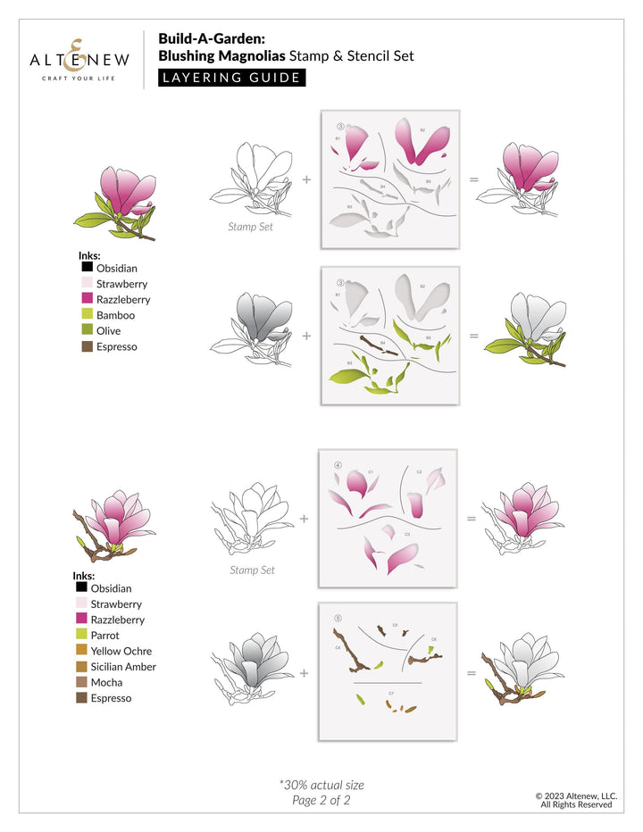 Altenew Build-A-Garden Set Build-A-Garden: Blushing Magnolias