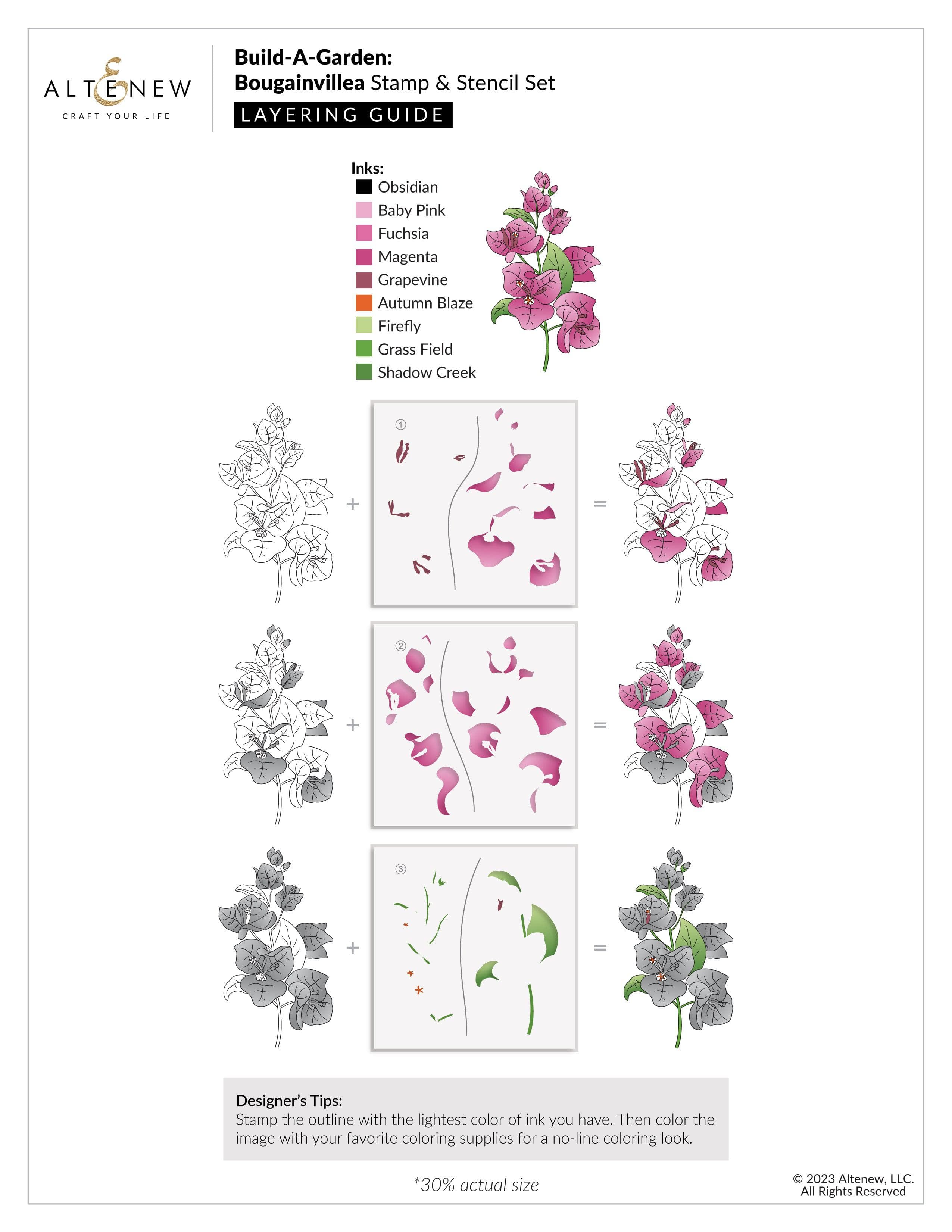 Build-A-Garden: Bougainvillea | Altenew