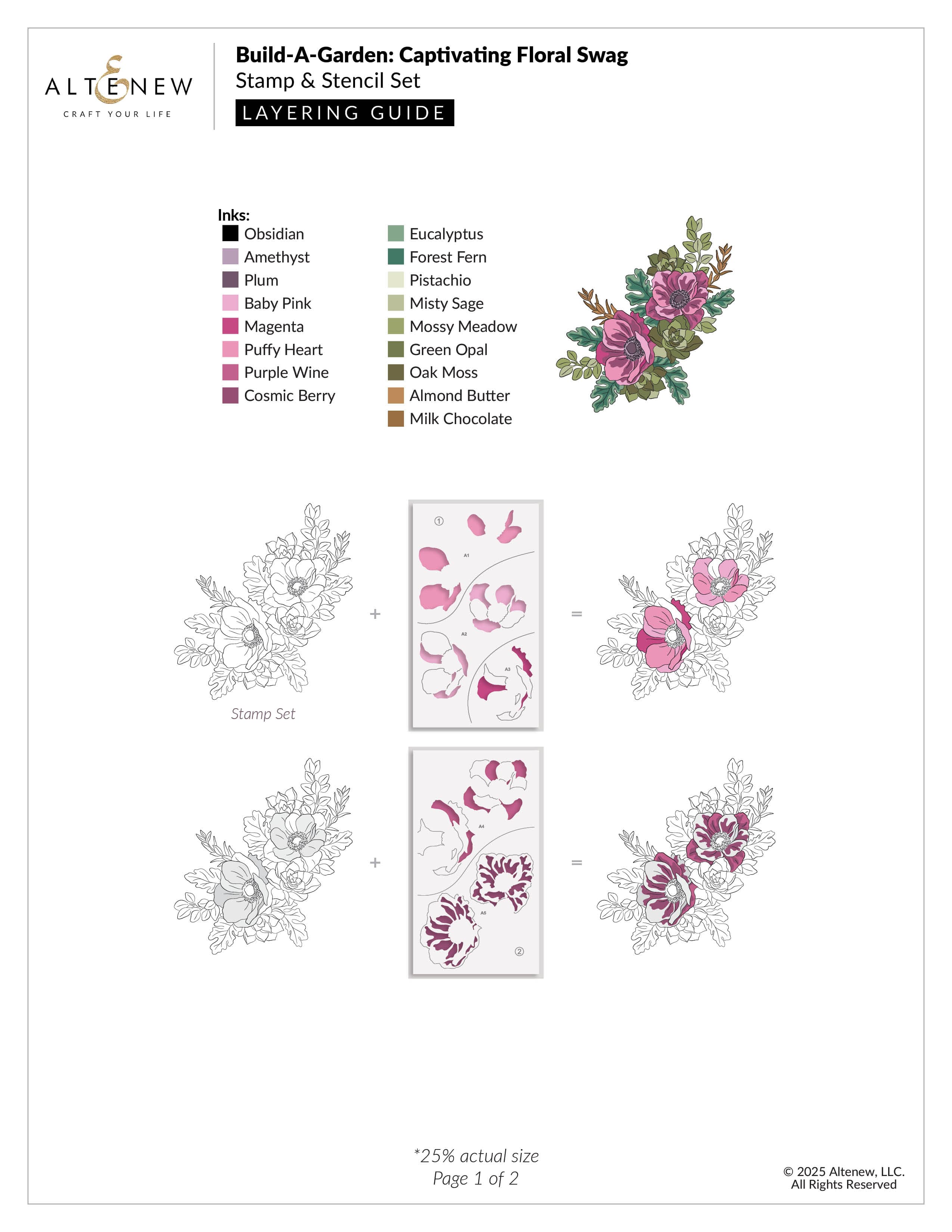 Build-A-Garden: Captivating Floral Swag | Altenew