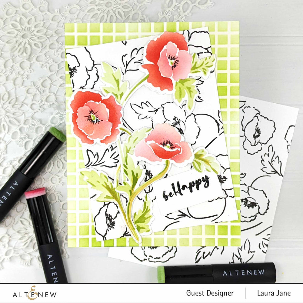 Altenew Build-A-Garden Set Build-A-Garden: Dancing Poppies