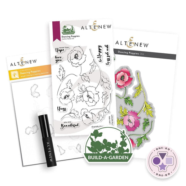 Altenew Build-A-Garden Set Build-A-Garden: Dancing Poppies