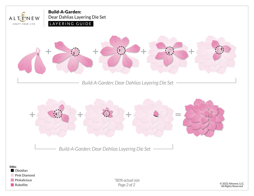 Altenew Build-A-Garden Set Build-A-Garden: Dear Dahlias