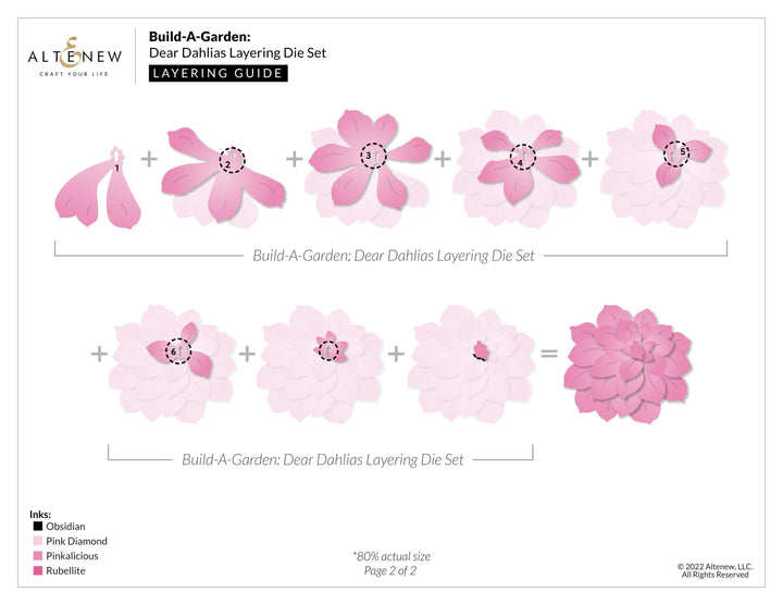 【moluer666】 DEAR DAHLIA・POLAセット Altenew Build-A-Garden: Dear Dahlias