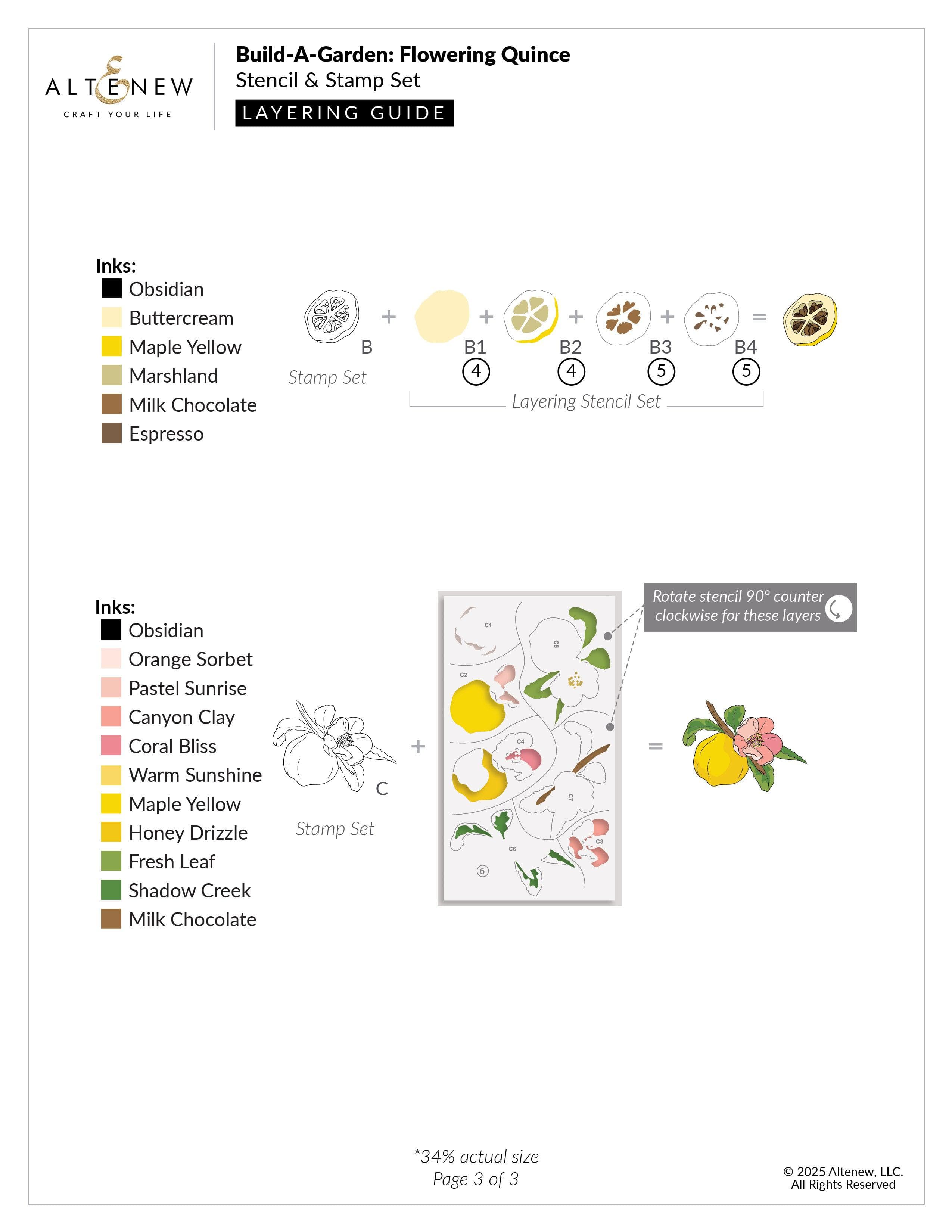 Build-A-Garden: Flowering Quince | Altenew