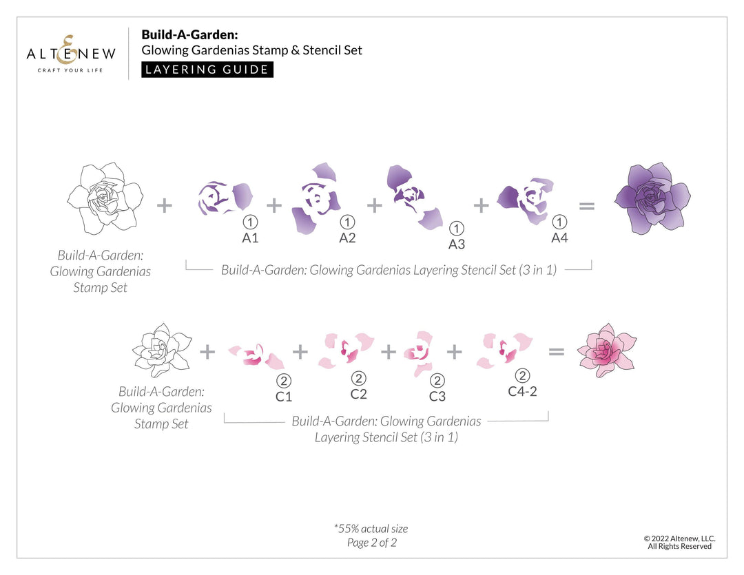 Altenew Build-A-Garden Set Build-A-Garden: Glowing Gardenias
