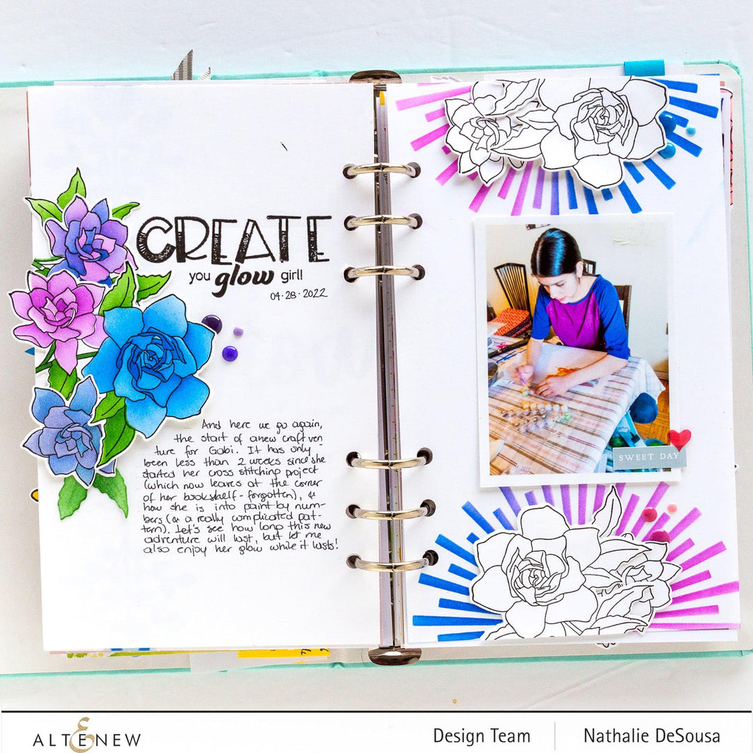 Altenew Build-A-Garden Set Build-A-Garden: Glowing Gardenias