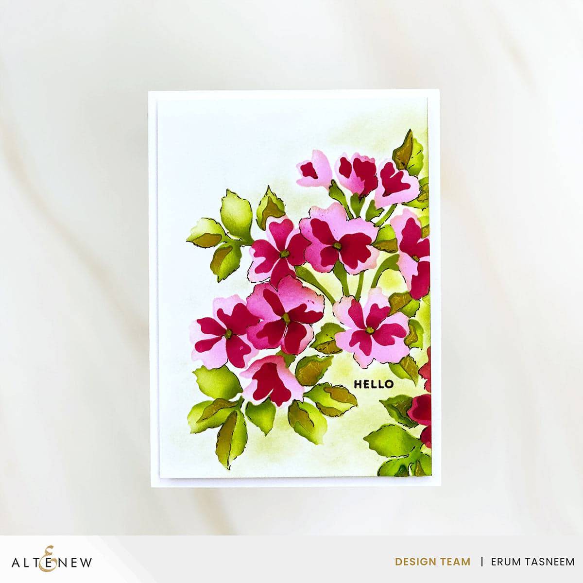 Build-A-Garden: Happy Blossoms - Floral Stamp & Stencil Set | Altenew