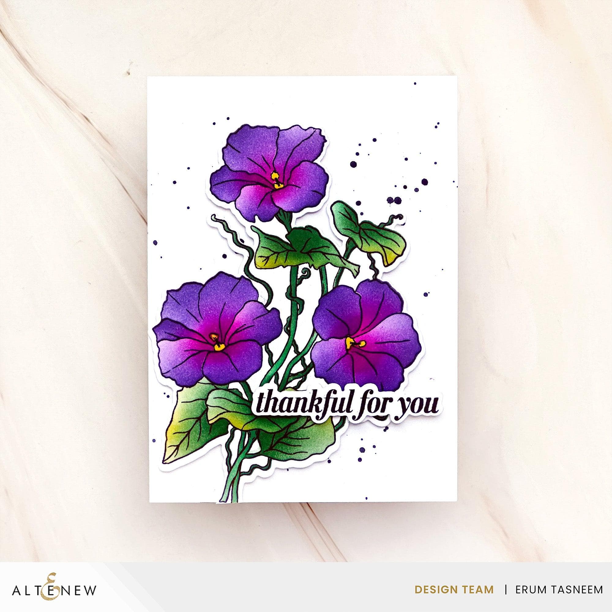 Build-A-Garden: Morning Glory | Altenew - Floral Stamp & Die Set