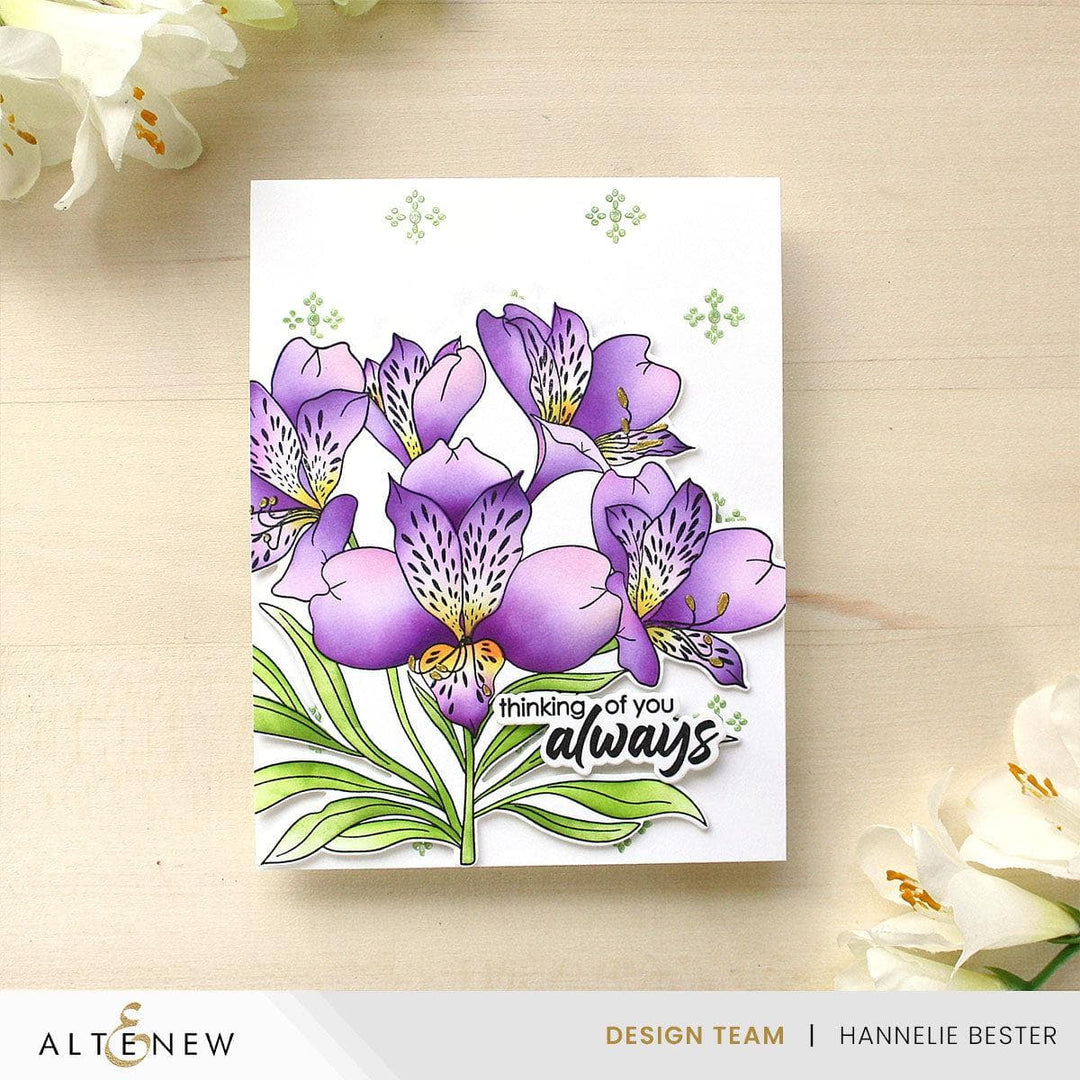 altenew build a flower peruvian lily Altenew Build-A-Garden: Peruvian Lily