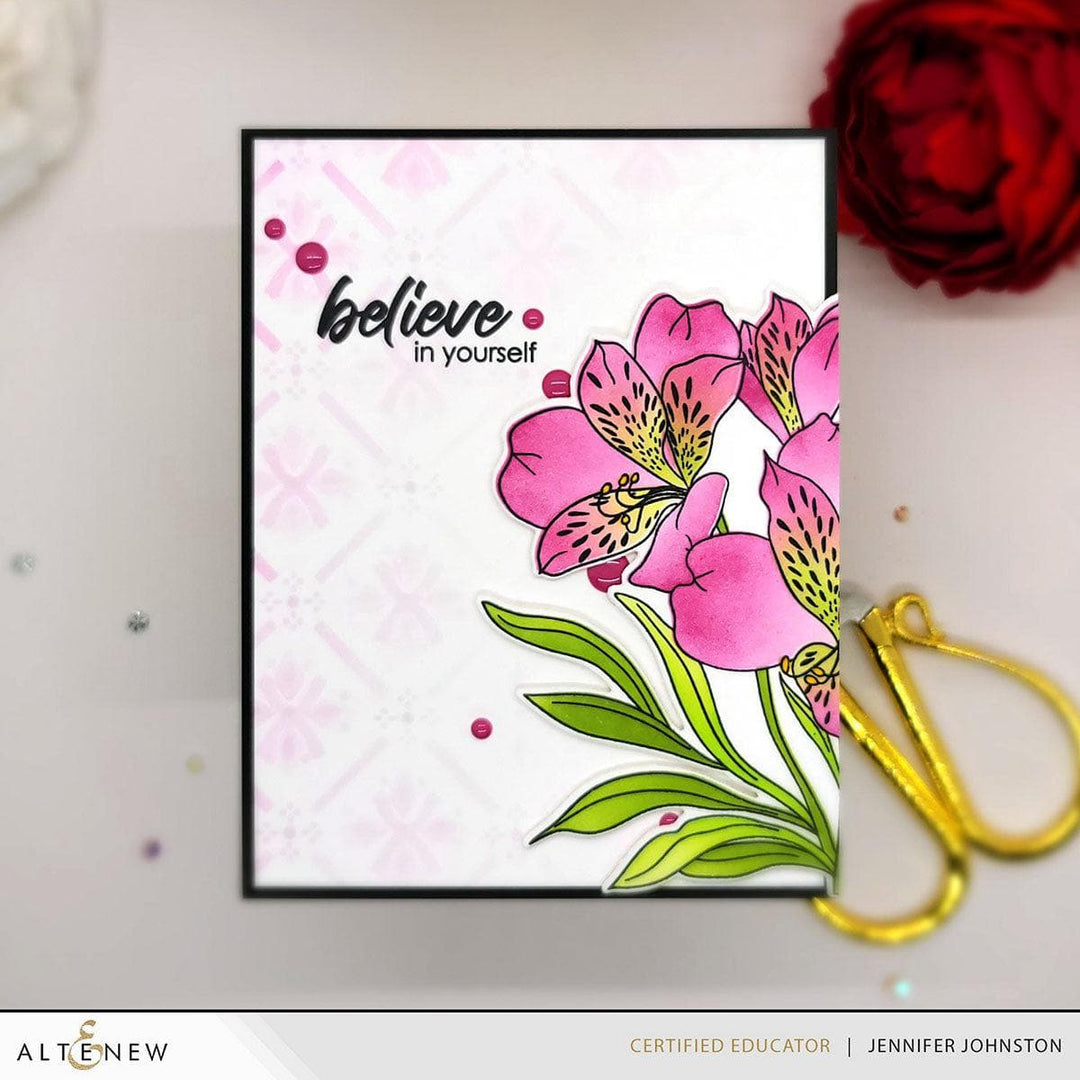 altenew build a flower peruvian lily Altenew Build-A-Garden: Peruvian Lily