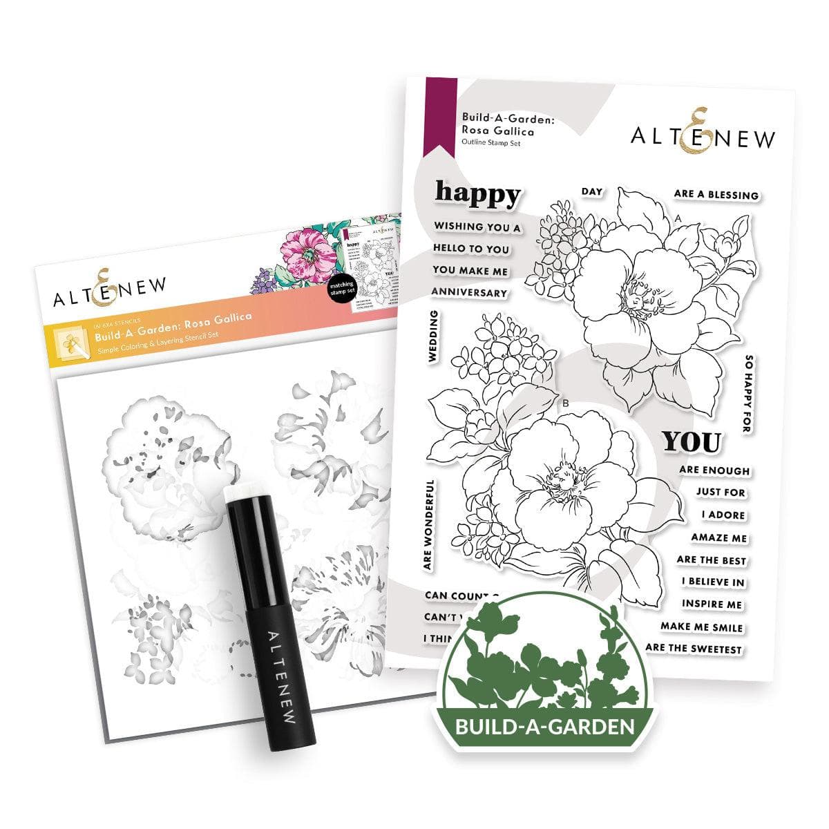 Build-A-Garden: Rosa Gallica | Altenew