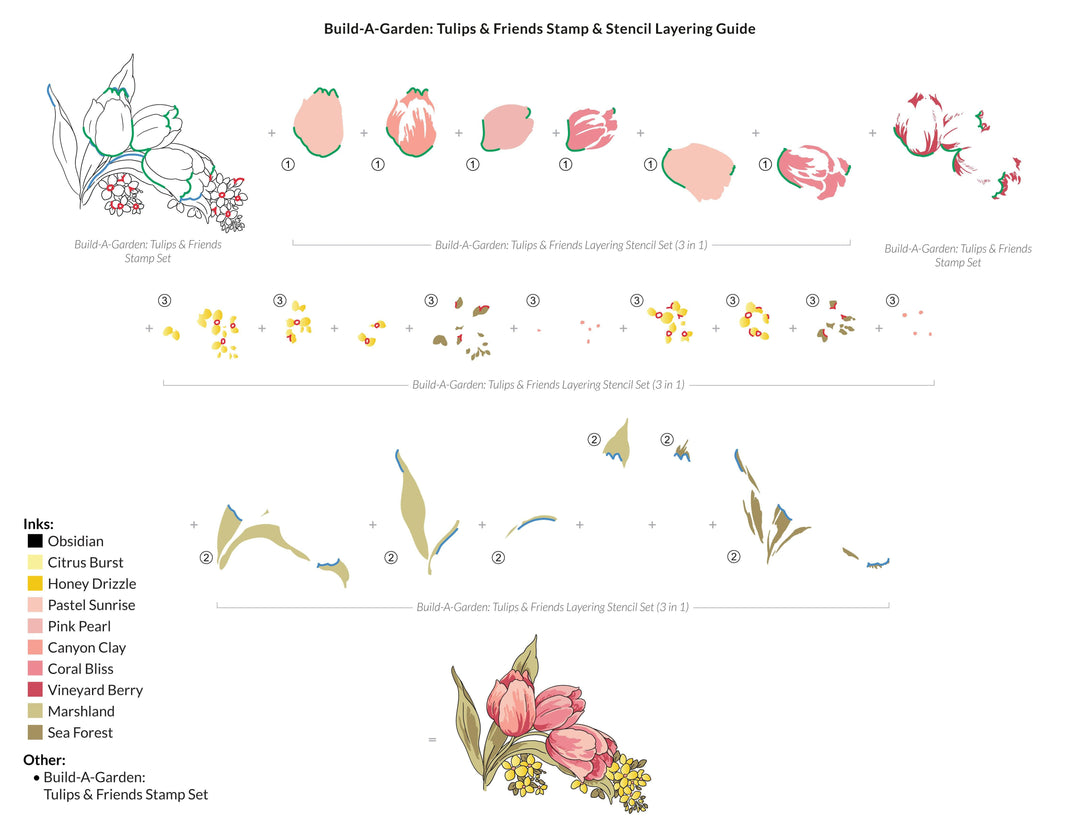 Altenew Build-A-Garden Set Build-A-Garden: Tulips & Friends