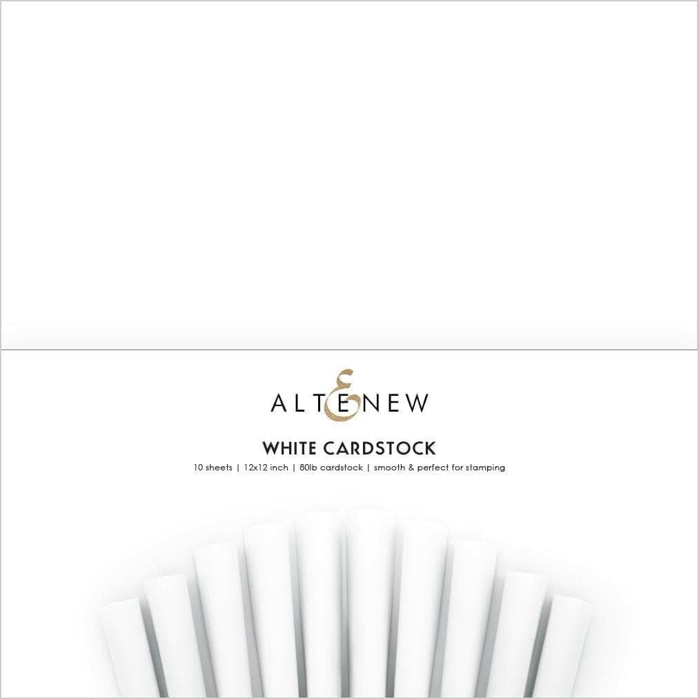 Altenew Cardstock 12x12 White Cardstock (10 sheet/set) (80lb)