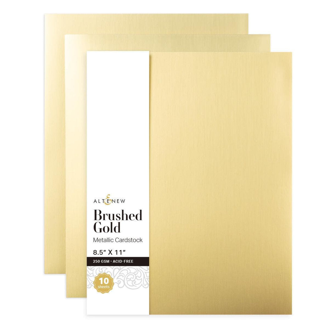 Ningbo Vivi Stationery & Gift Co.,Ltd Cardstock Brushed Gold Metallic Cardstock (10 sheets/set)