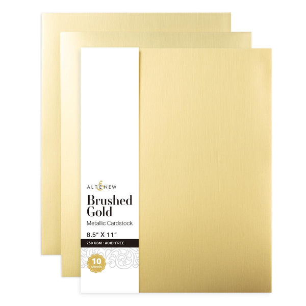 Ningbo Vivi Stationery & Gift Co.,Ltd Cardstock Brushed Gold Metallic Cardstock (10 sheets/set)