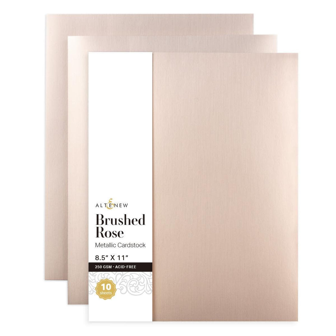 Rustic Roses Cardstock Brushed Rose Metallic Cardstock (10 sheets/set) | Altenew