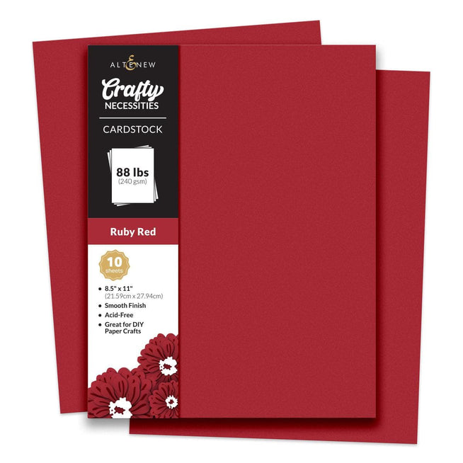 Altenew Crafty Necessities Cardstock Bundle with colorful sheets in various shades for crafting and card making projects.
