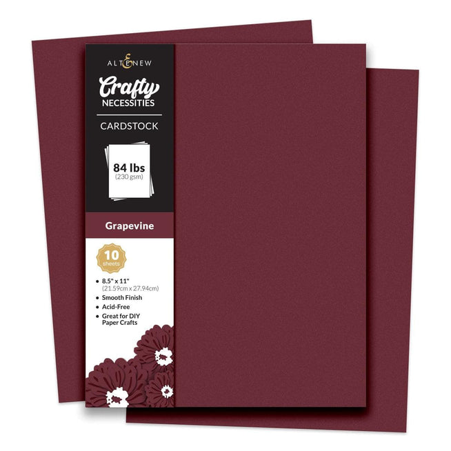 Altenew Crafty Necessities Cardstock Bundle featuring colorful, textured cardstock sheets for crafting and card-making projects.
