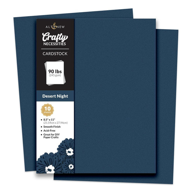 Altenew Crafty Necessities Cardstock Bundle featuring colorful and textured paper sheets for crafting and scrapbooking projects.