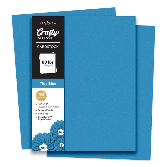 Altenew Crafty Necessities cardstock bundle featuring colorful, textured paper for crafting and card-making projects.