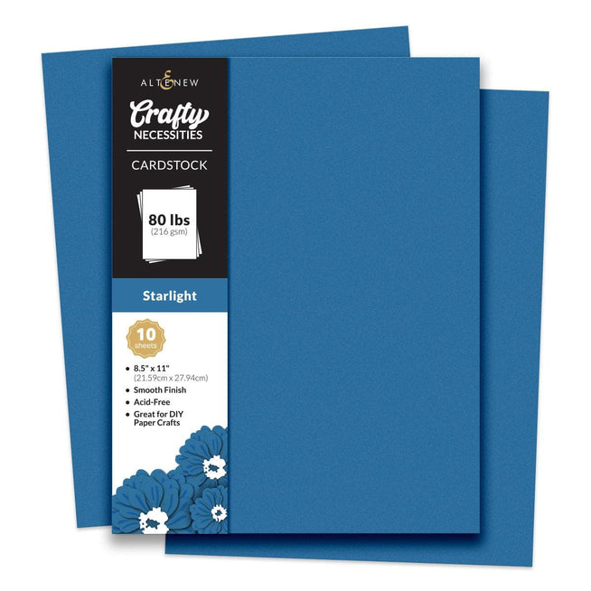 Altenew Crafty Necessities Cardstock Bundle featuring colorful, textured cardstock sheets for crafting and scrapbooking projects.