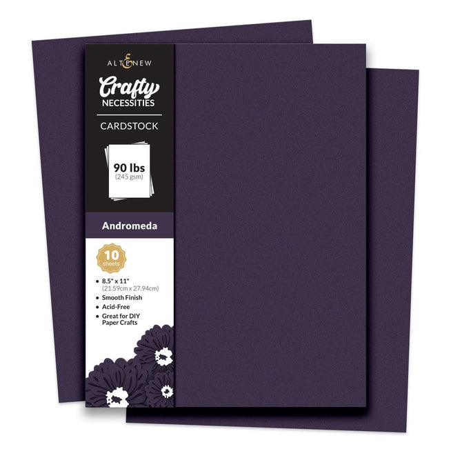 Altenew Crafty Necessities Cardstock Bundle featuring colorful sheets of high-quality cardstock for crafting and card making.