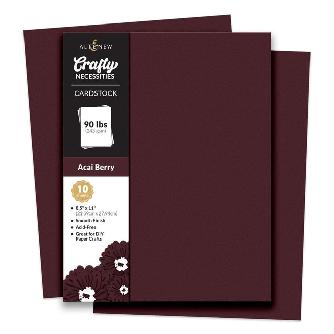 Altenew Crafty Necessities Cardstock Bundle featuring assorted colorful cardstock sheets for crafting and scrapbooking projects.