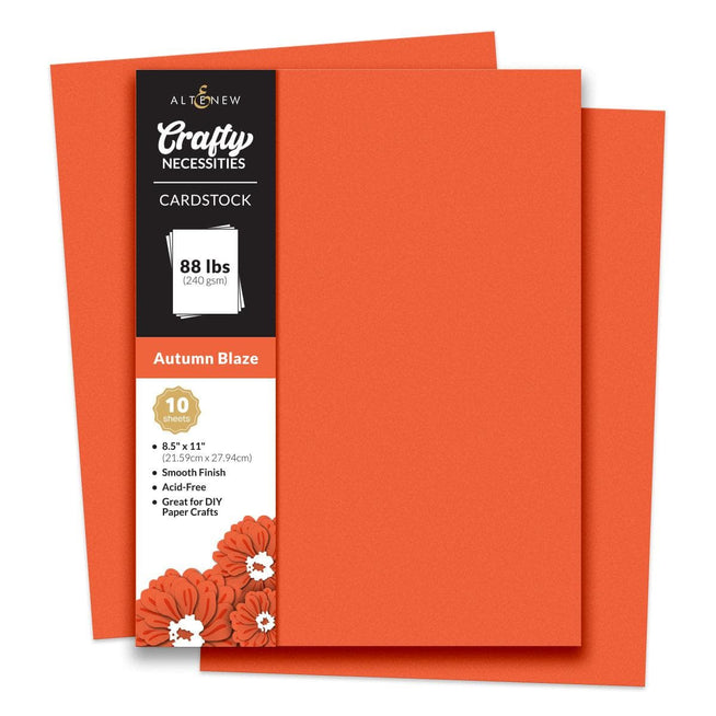 Altenew Crafty Necessities cardstock bundle with assorted colorful paper sheets for crafting and cardstock projects.
