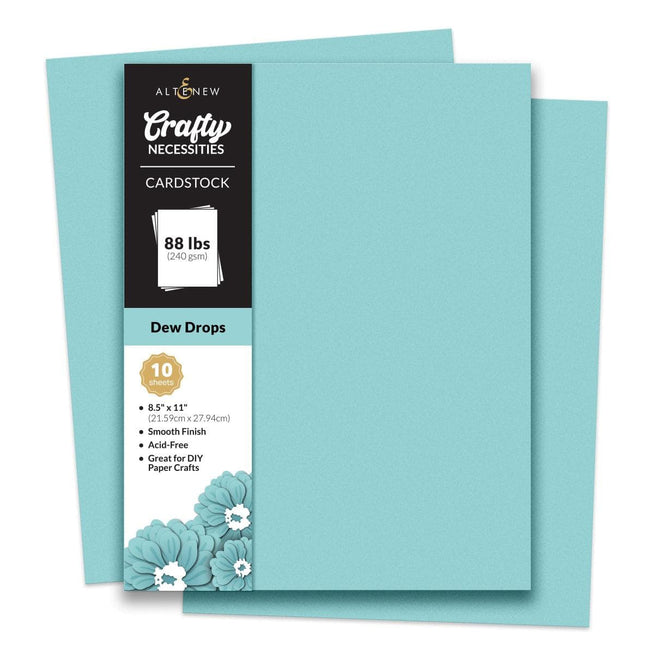 Altenew Crafty Necessities Cardstock Bundle with colorful, textured paper sheets for crafting and scrapbooking projects.